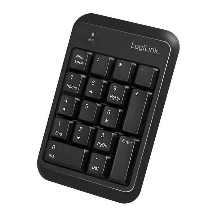 Logilink Keypad Bluetooth, mit 17 Tasten, V5.1, schwarz