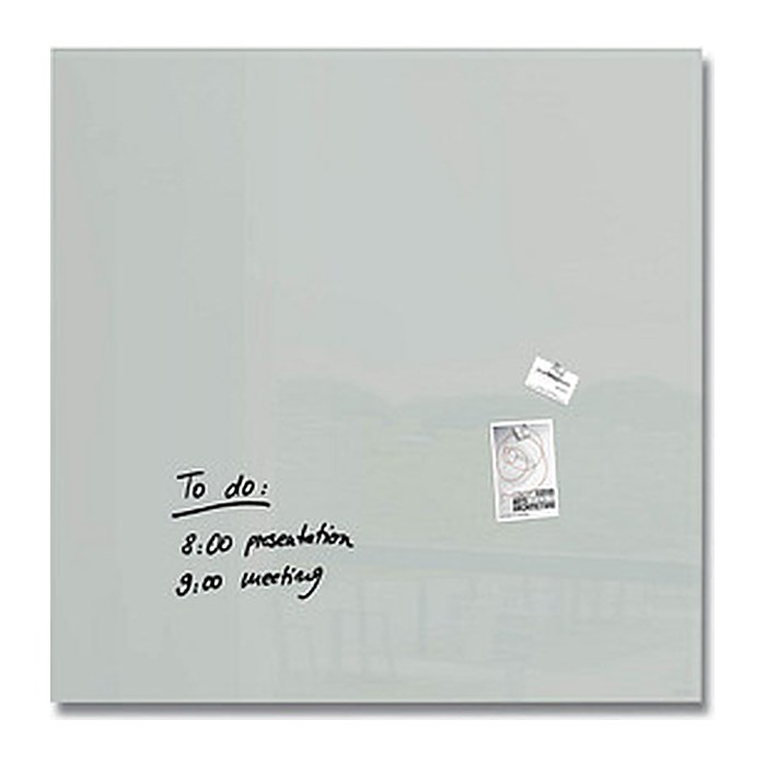 SIGEL Glas-Magnettafel Artverum 100,0 x 100,0 cm grau