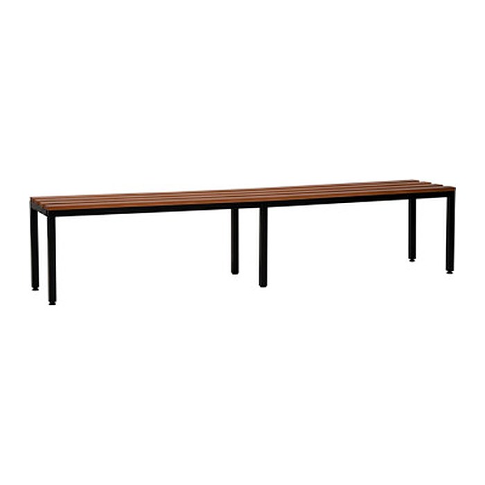 Gürkan Garderobenbank 107225 schwarz, buche Holz 150,0 cm