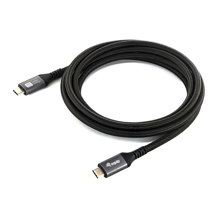 Equip Kabel USB-C4.0->C Gen2x2 PD100W St/St 3.00m schwarz