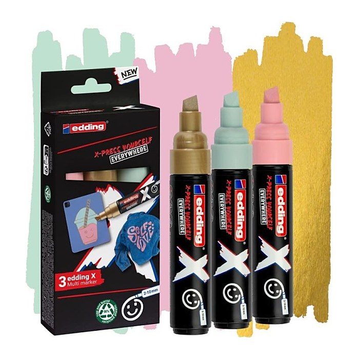 edding Multimarker farbsortiert 2,0 - 10,0 mm, 3 St.