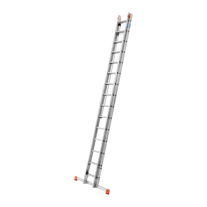 KRAUSE Schiebeleiter MONTO Robilo silber 30 Sprossen, H: 440,0 cm