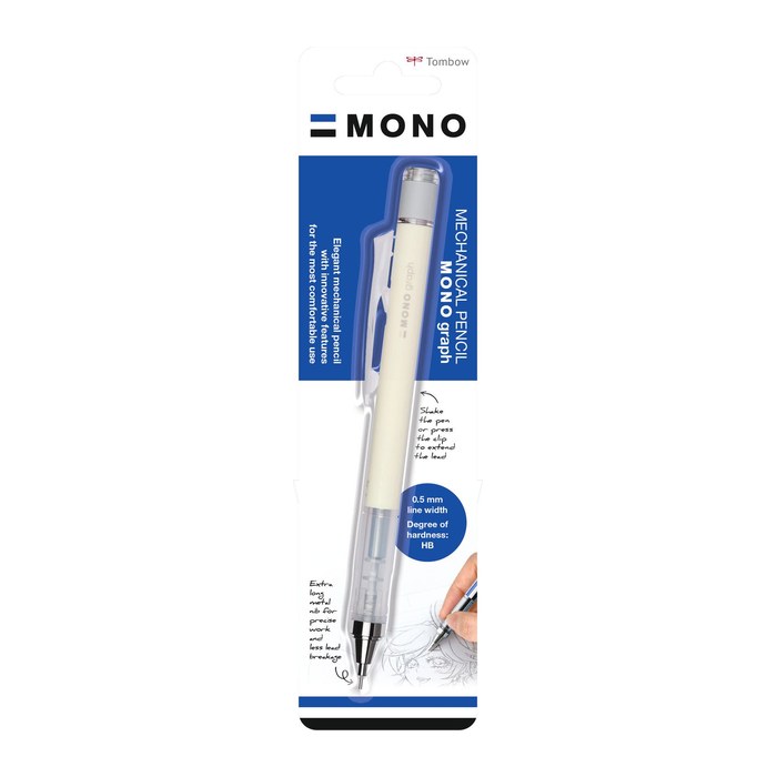 Tombow MONO graph Druckbleistift gelb HB 0,5 mm, 1 St.