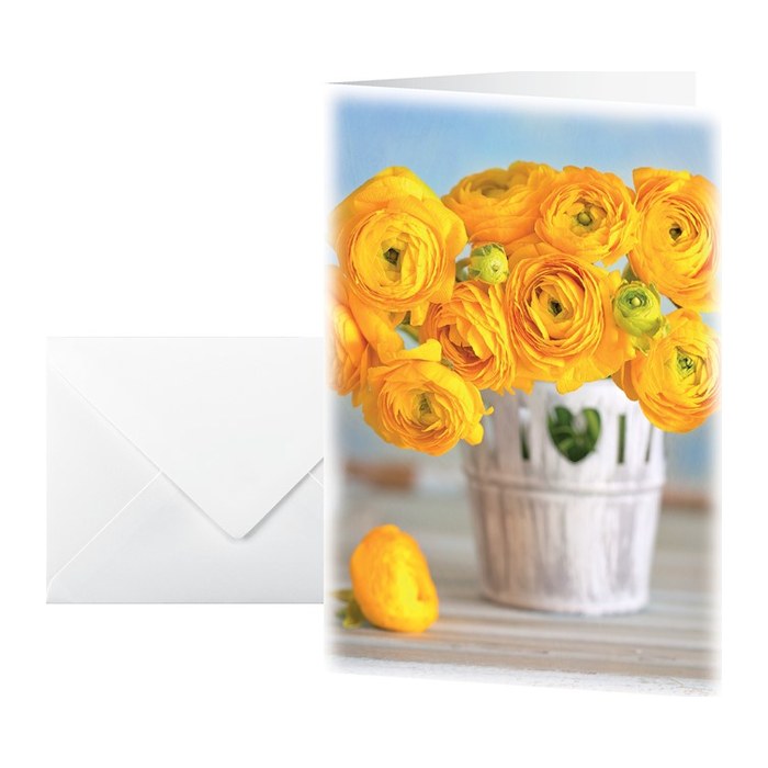 SIGEL Grußkarten Ranunculus DS104 DIN A6, 10 St.