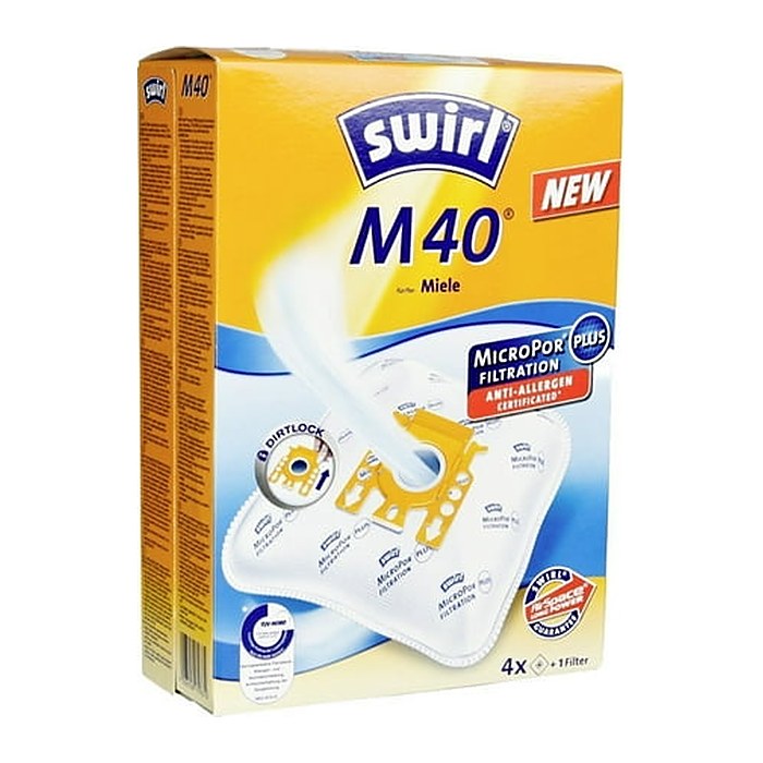 swirl® EcoPor® M 40 Staubsaugerbeutel, 4 St.