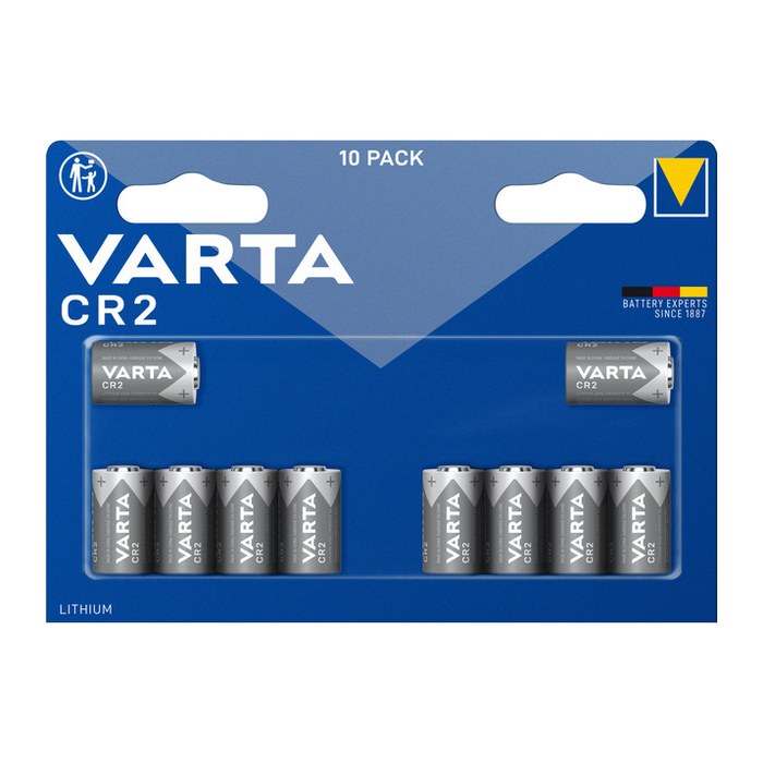 VARTA Batterien CR2 Lithium Fotobatterie 3,0 V, 10 St.