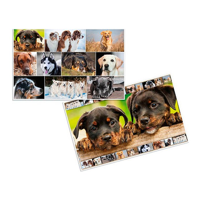 HERMA Schreibtischunterlagen Hunde Karton 55,0 x 35,0 cm, 3 St.