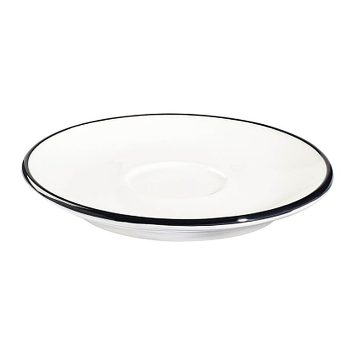 ID Fine Untertassen Espresso Modest Black Lona weiß Ø 12,0 cm, 12 St.