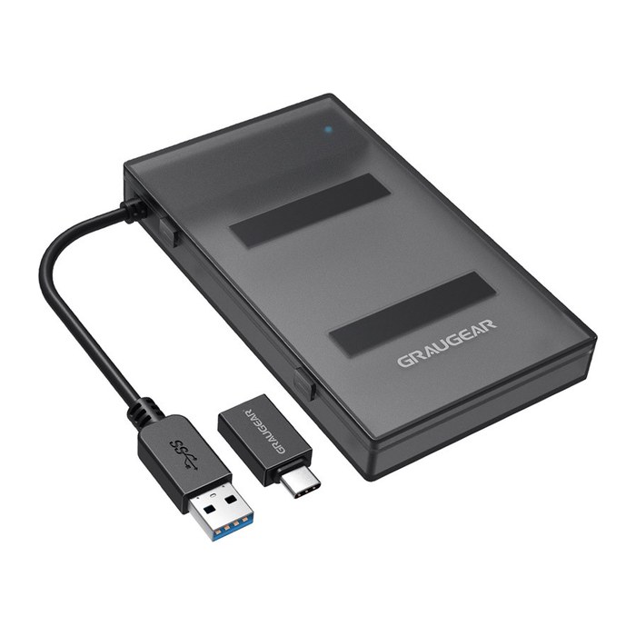 GRAUGEAR USB-A/C 3.1 Adapterkabel 2,5" SATA SSD/HDD