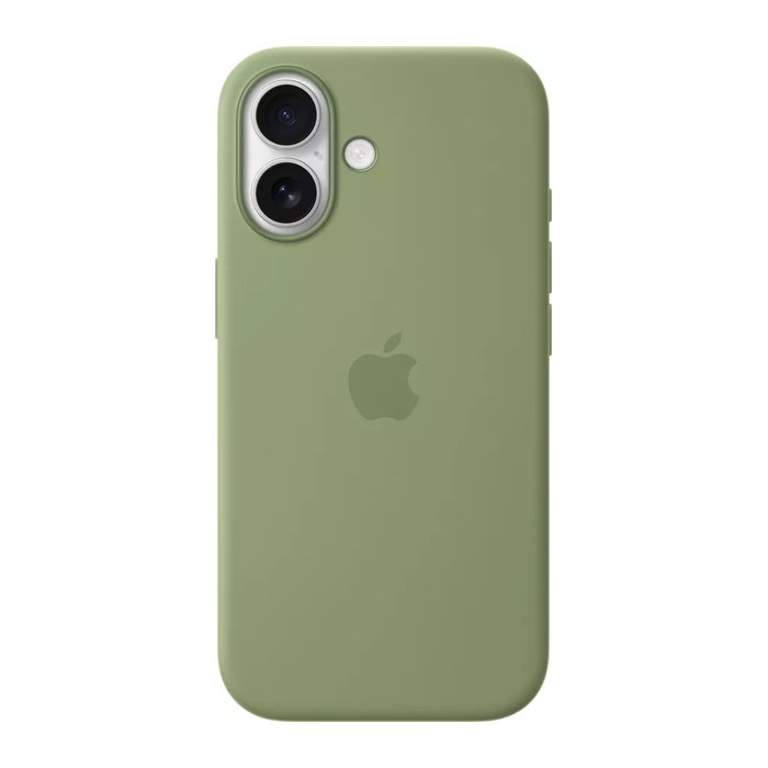 Apple Silikon Case mit MagSafe Handy-Cover für Apple iPhone 17 hellmoosgrün