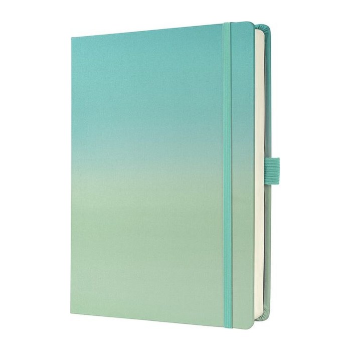SIGEL Notizbuch JOLIE Bullet ca. DIN A5 punktkariert, türkis/mintgrün Hardcover 200 Seiten, 1 St.