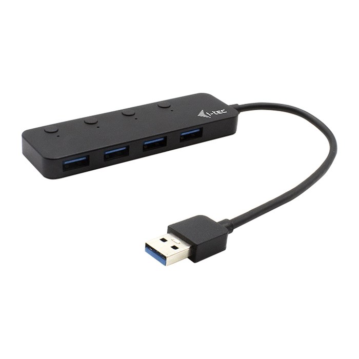 i-tec® USB-Hub USB 3.0 Metal 4-fach schwarz