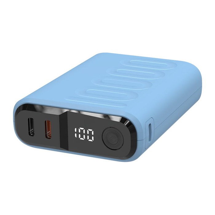 Powerbank realPower PB-10000C PD+ mit 3x Type-C,Purple