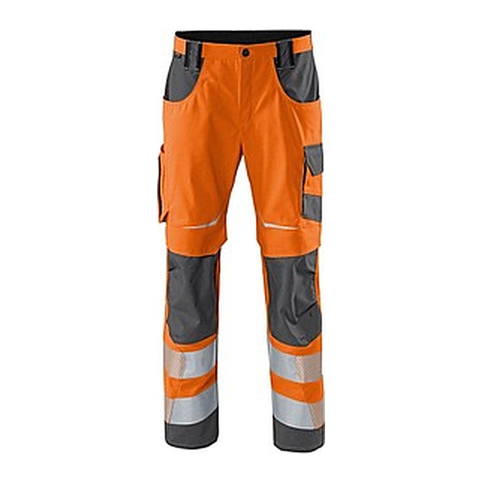 KÜBLER® unisex Warnschutzhose REFLECTIQ warnorange, anthrazit Größe 94