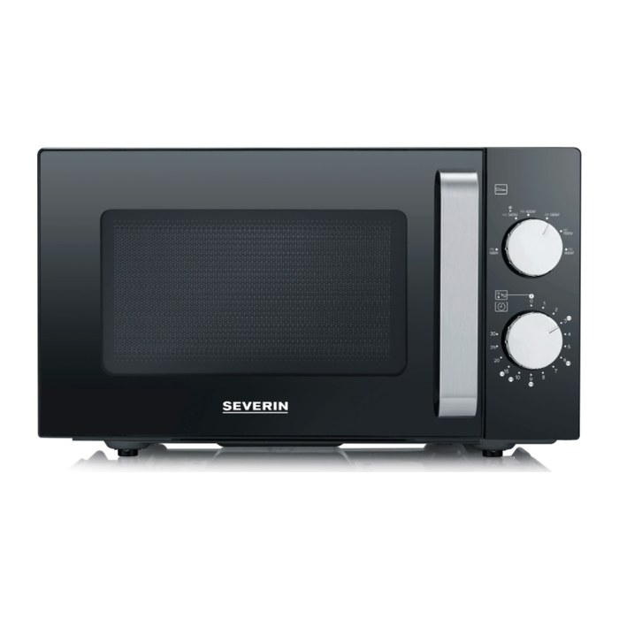 SEVERIN MW 7761 Mikrowelle 800 W schwarz, edelstahl