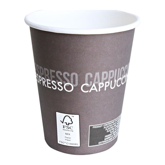 HYGOSTAR Einweg-Kaffeebecher braun 0,2 l, 50 St.