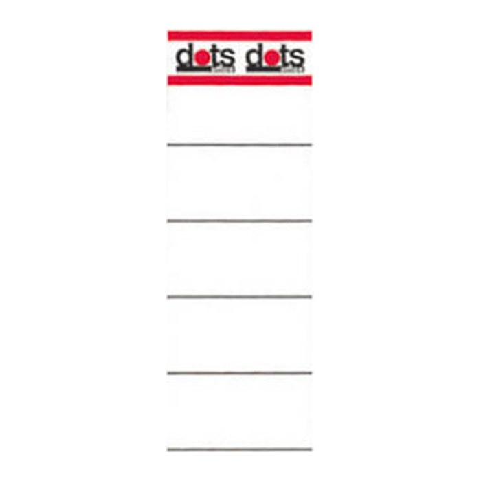 dots Ordneretiketten weiß für 8,0 cm Rückenbreite, 10 St.