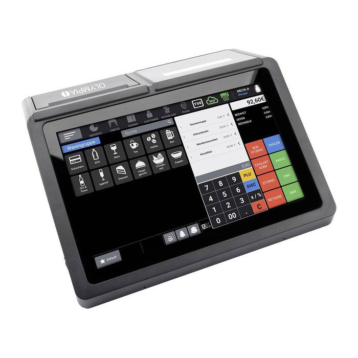 OLYMPIA Registrierkasse T110 (ohne TSE-Lizenz) schwarz