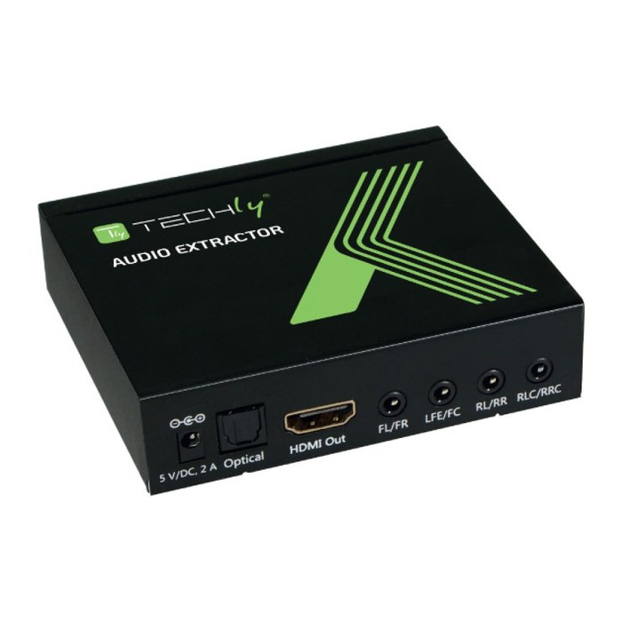 Techly HDMI Audio-Extractor LPCM 7.1 4K, UHD, 3D