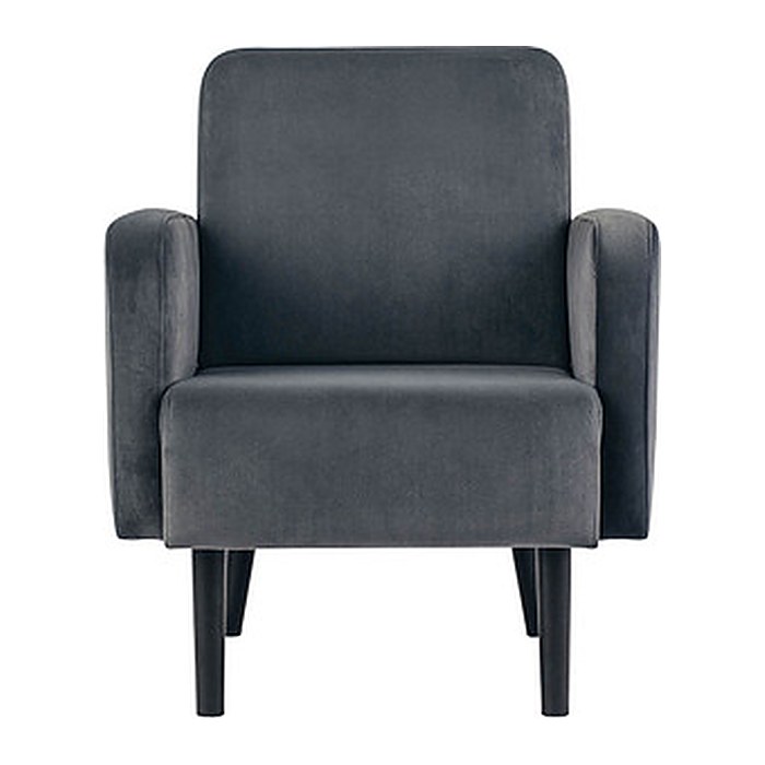 meet powered by PAPERFLOW Sessel LISBOA anthrazit schwarz Stoff 71,0 x 81,5 x 83,0 cm, 1 St.