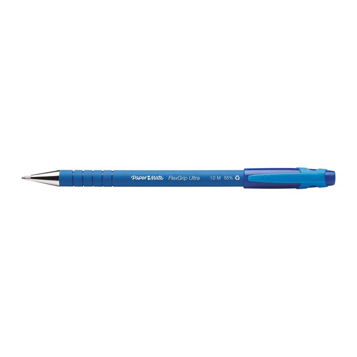 PAPER MATE Kugelschreiber Flexgrip Ultra Stick M Blau 12Stk