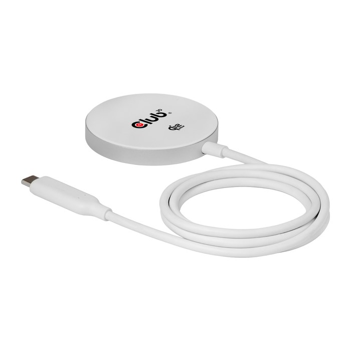 Club3D Ladegerät wireless Qi2 USB-C 25Watt, weiß retail
