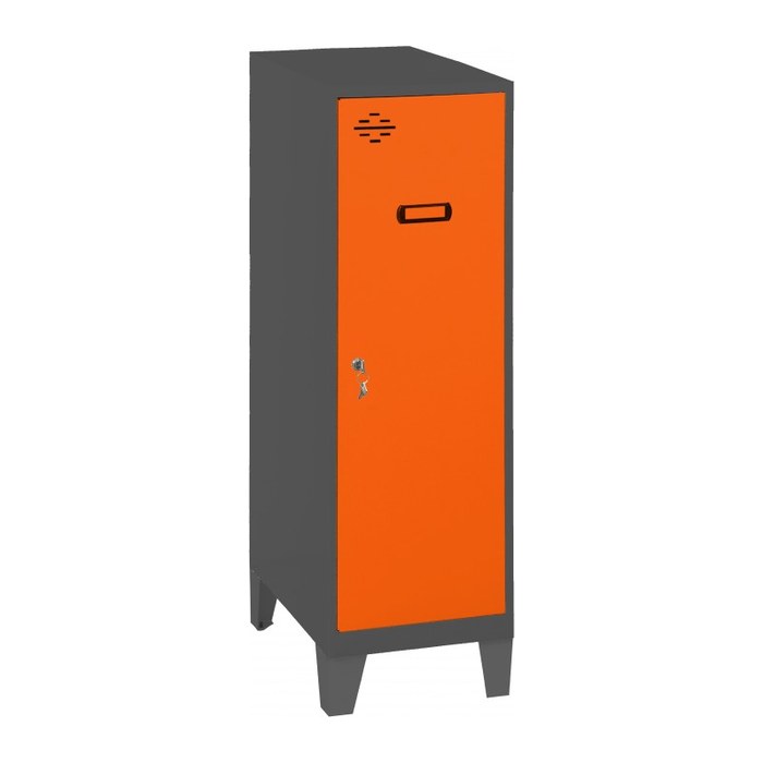 Simonrack Spind SIMONLOCKER DISM SINGLE anthrazit, orange 8425437120787, 1 Schließfach 30,0 x 50,0 x 101,5 cm