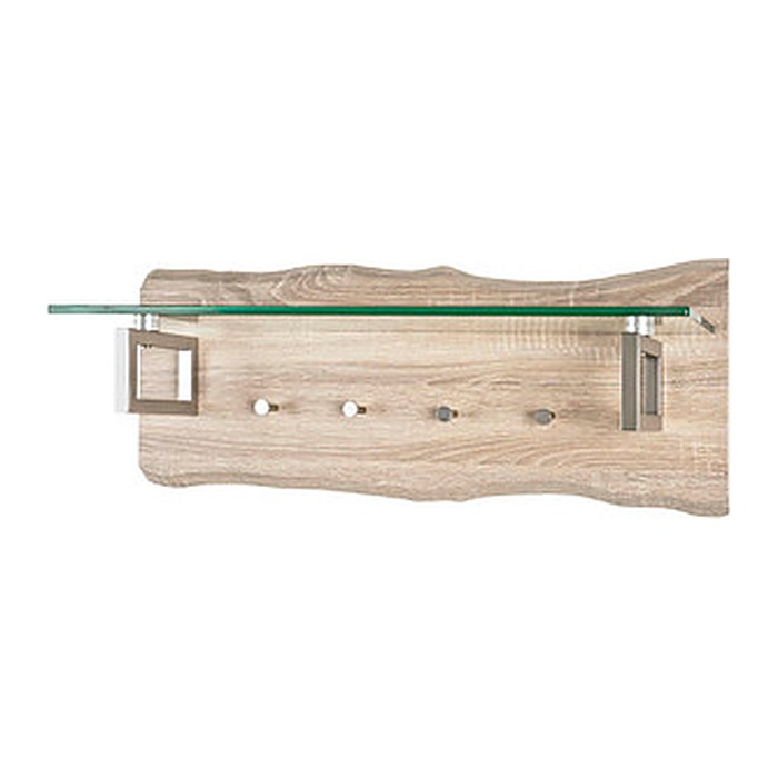 HAKU Möbel Wandgarderobe 32165 braun Holz 4 Haken 75,0 x 29,0 cm, 1 St.