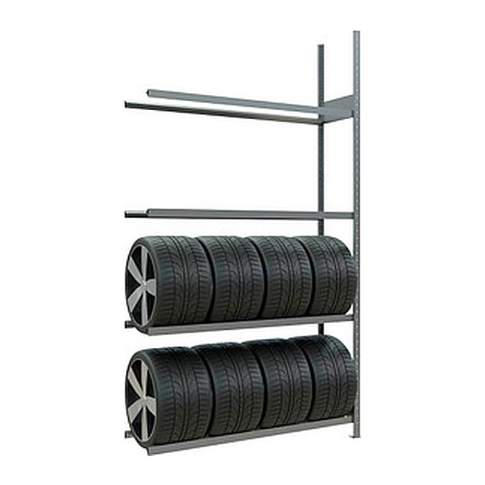 SCHULTE Anbau-Schwerlast-Weitspannregal 20998 silber 150,0 x 40,0 x 275,0 cm