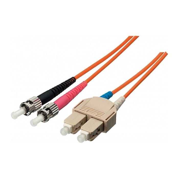 Equip Patchkabel ST->SC 3.00m Singlemode Duplex OS2 gelb Polybeutel