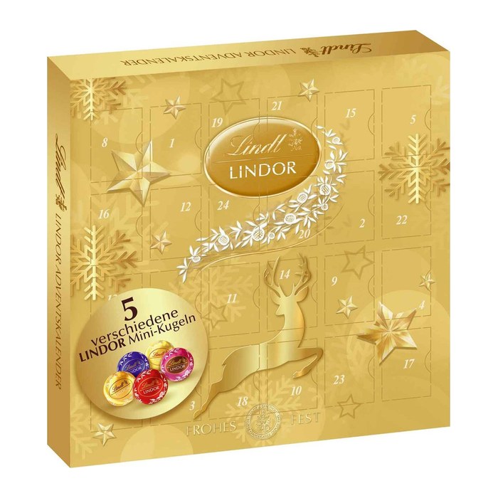 Lindt LINDOR Adventskalender 24 St./109,0 g, 1 St.
