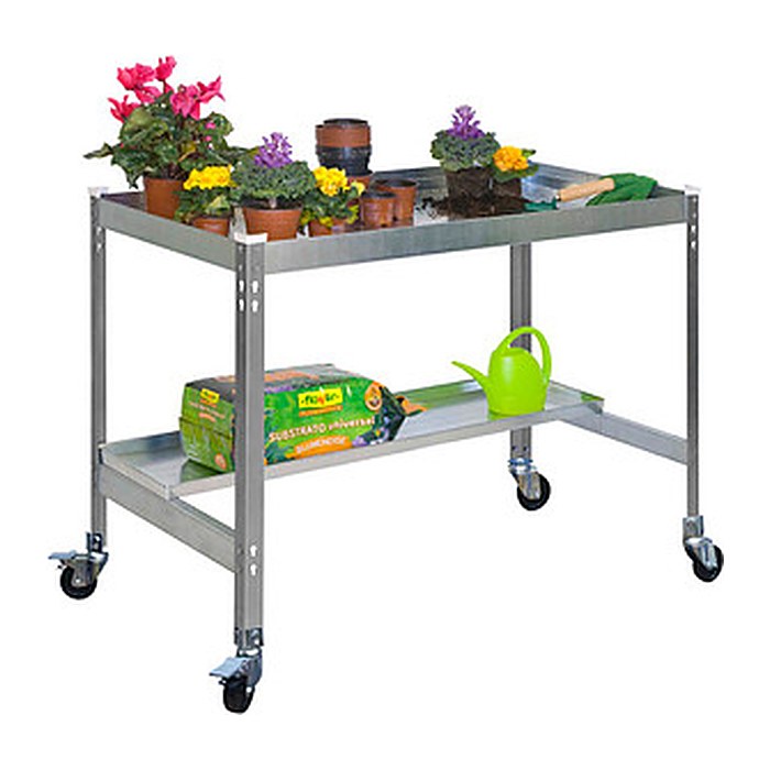 Simonrack Pflanztisch SIMONGARDEN silber 90,0 x 60,0 x 87,5 cm