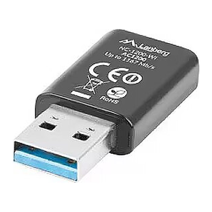 LANBERG drahtlose Netzwerkkarte AC1200 USB Dual Band