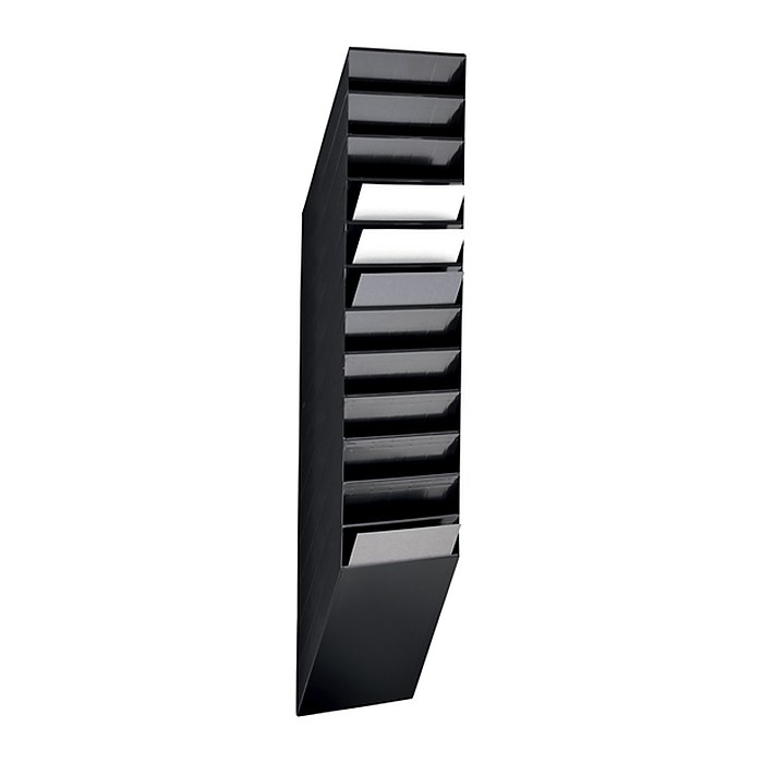 DURABLE Wandprospekthalter FLEXIBOXX schwarz DIN A4 24,2 x 13,5 x 111,5 cm, 1 St.