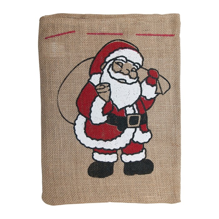 folia Nikolausbeutel Weihnachtsmann mittel 25,0 x 35,0 cm