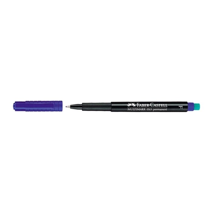 FABER-CASTELL MULTIMARK 1513 Folienstifte blau 0,6 mm permanent, 10 St.