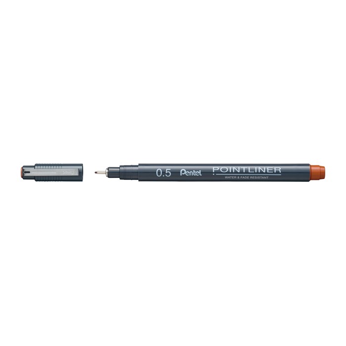 Pentel Pointliner Fineliner orange 0,5 mm, 1 St.