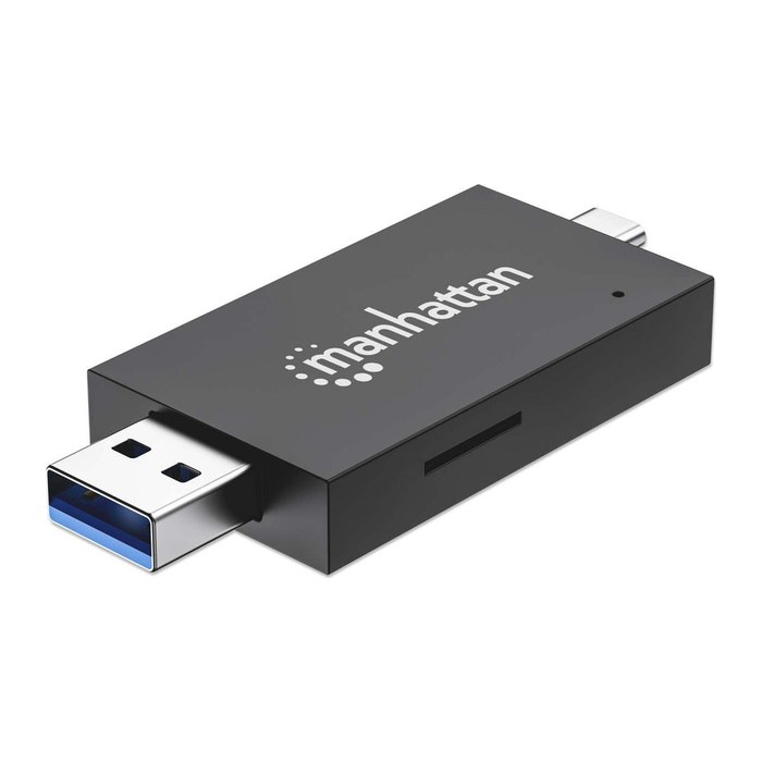 MANHATTAN USB 3.0 Typ-C/-A Kartenlesegerät microSD, SD/MMC