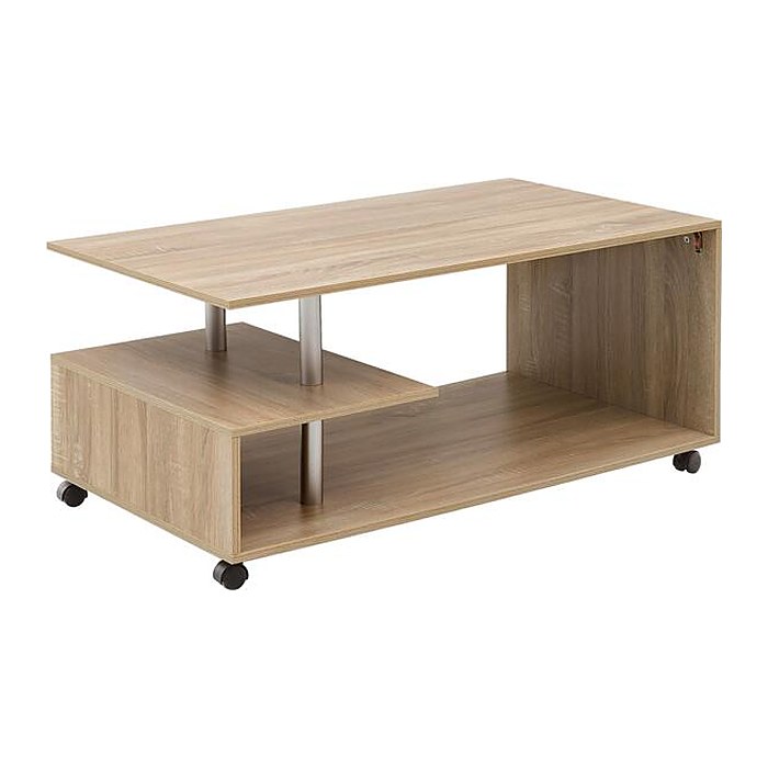 WOHNLING Couchtisch rechteckig Spanplatte sonoma-eiche 105,0 x 60,0 x 48,0 cm, 1 St.