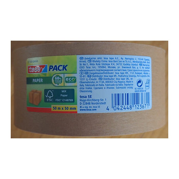 tesa Packband tesapack® Paper Strong braun 50,0 mm x 50,0 m 1 Rolle
