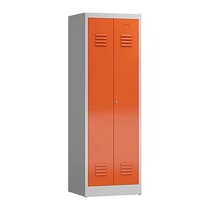ClassiX Spind feuerrot, lichtgrau X-510424, 1 Schließfach 59,0 x 50,0 x 180,0 cm
