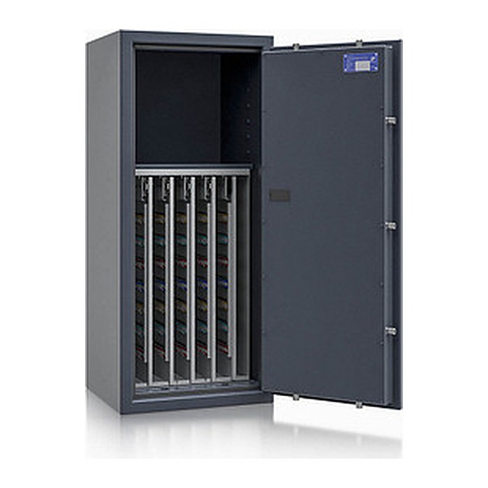 ISS safe4key Schlüsseltresor grau mit 600 Haken, Elektronikschloss, 50,0 x 42,0 x 115,0 cm, 1 St.