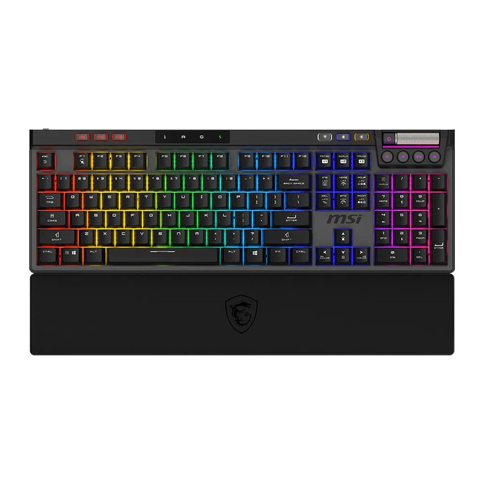 MSI STRIKE Pro Silent W Gaming DE Keyboard, wireless