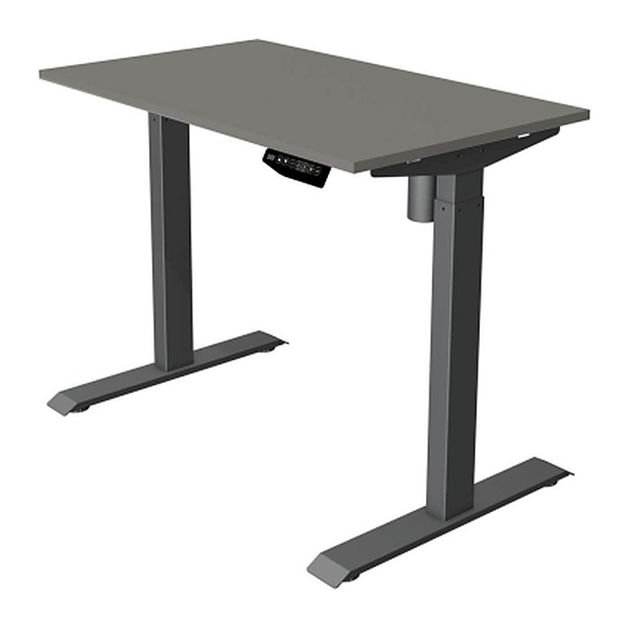 Kerkmann Move 1 elektrisch höhenverstellbarer Schreibtisch grafit rechteckig, T-Fuß-Gestell grau 100,0 x 60,0 cm
