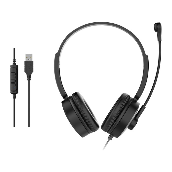 Equip Stereo-Headset Wired mit Mikro USB-A 2.00m schwarz
