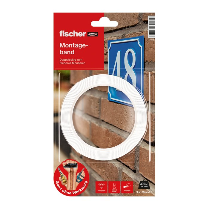 fischer GOW Montageband 19,0 mm x 3,0 m, 1 St.