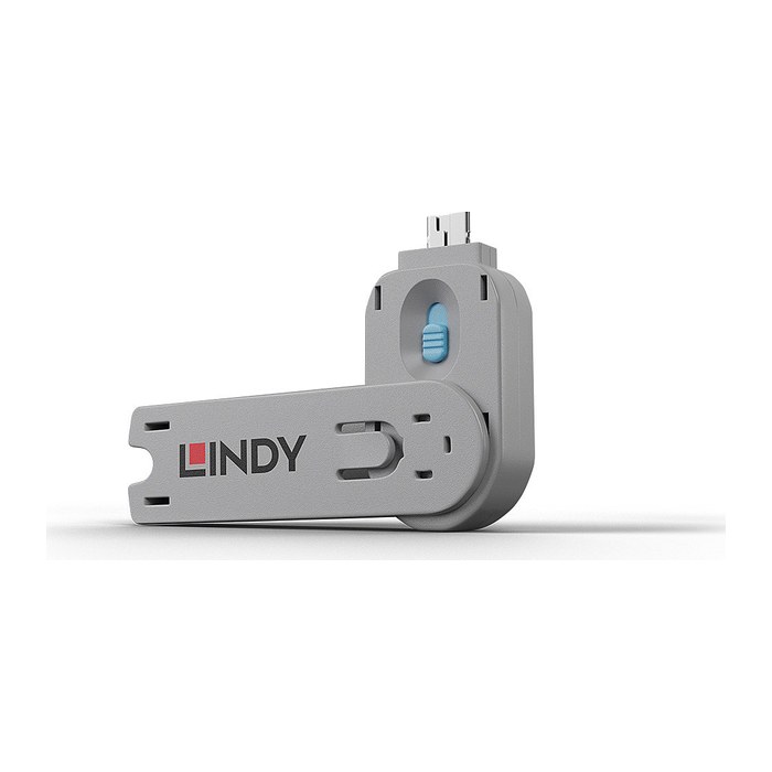 LINDY Schlüssel für USB Typ A Port Schloss blau