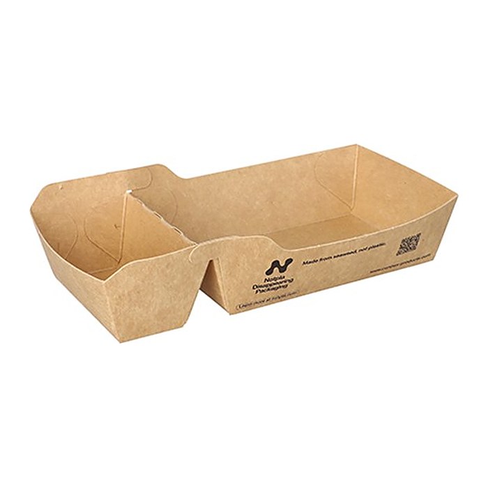 conpax Pappschalen NOTPLA braun 18,0 x 9,0 cm, 80 St.