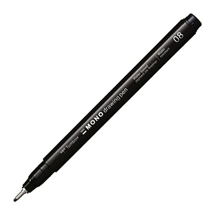 Tombow MONO drawing pen 03 Fineliner schwarz 0,35 mm, 1 St.