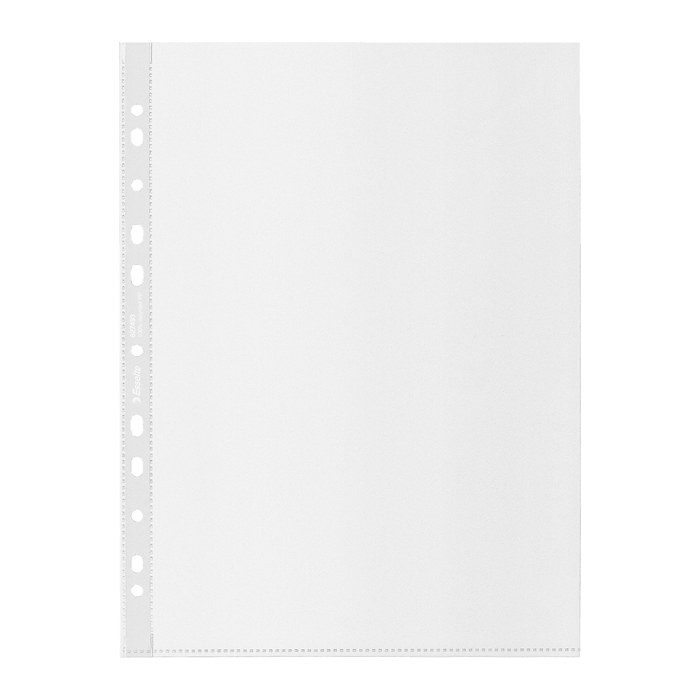 Esselte Prospekthüllen DIN A4 transparent genarbt 0,07 mm, 100 St.